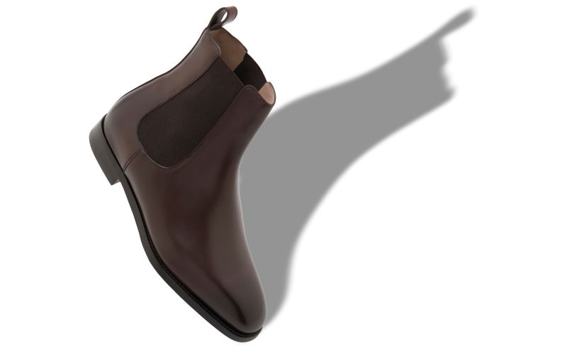 Delsa, Brown Calf Leather Ankle Boots - AU$1,895.00 