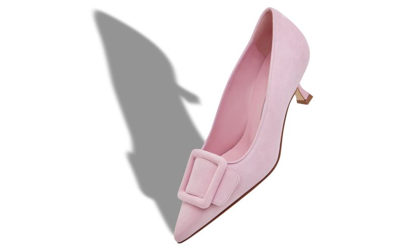 Maysalepump 50, Purple Suede Buckle Detail Pumps
 - US$845.00