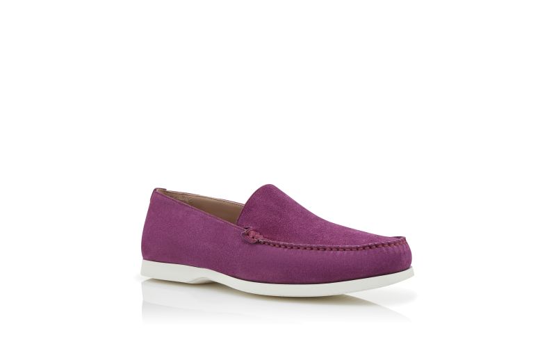Monaco, Purple Suede Boat Shoes - CA$965.00