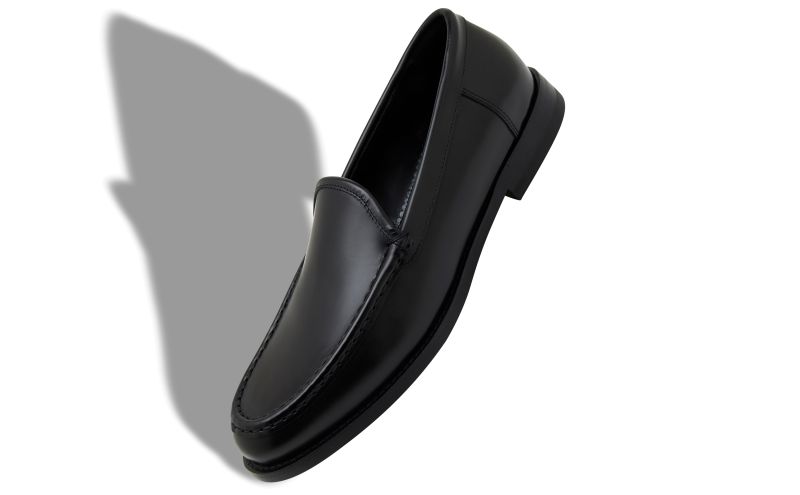 Dineguardo, Black Calf Leather Loafers - US$965.00