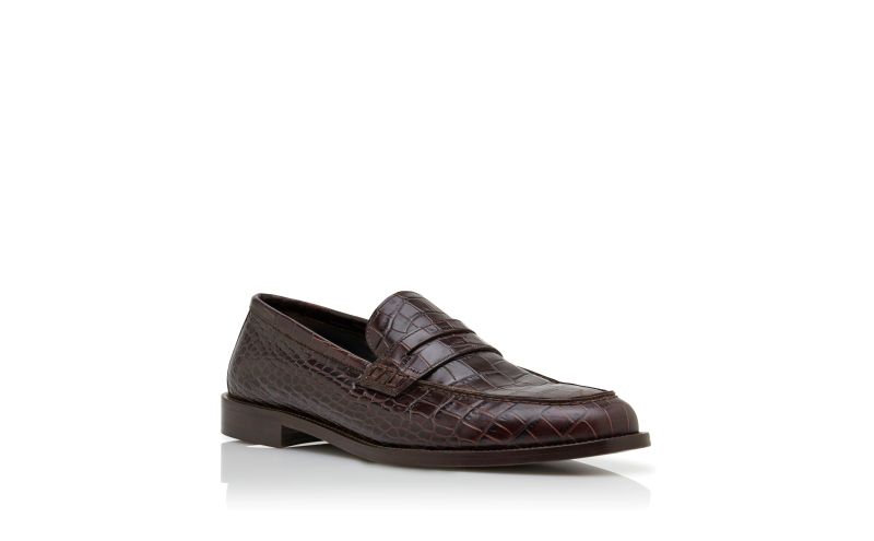 Perry, Dark Brown Calf Leather Penny Loafers  - £745.00