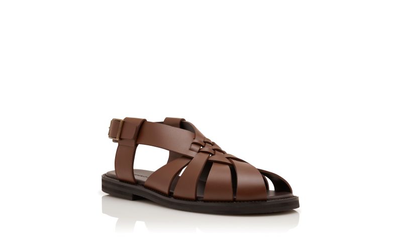 ZALE, Dark Brown Calf Leather Sandals, 995 USD