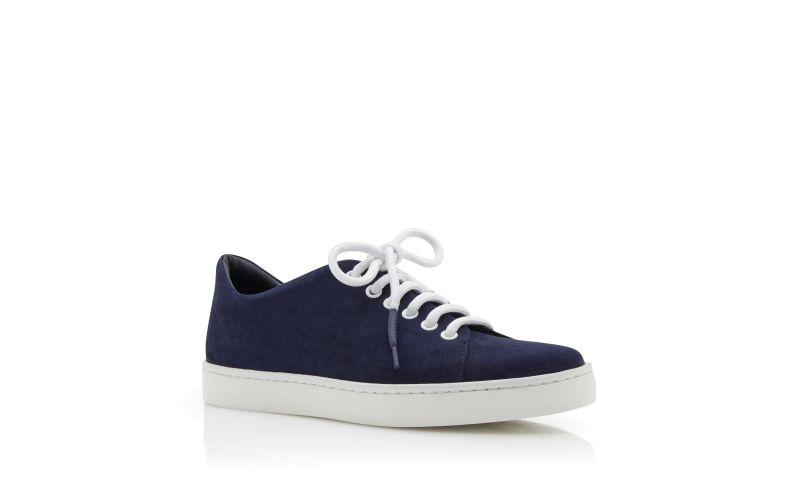 Semanada, Navy Blue Suede Lace-Up Sneakers 
 - £525.00