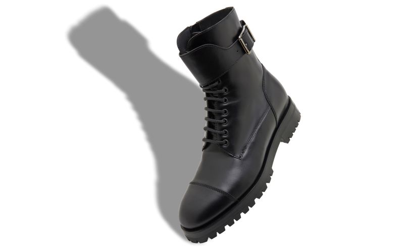 Buloko, Black Calf Leather Ankle Boots - £648.00