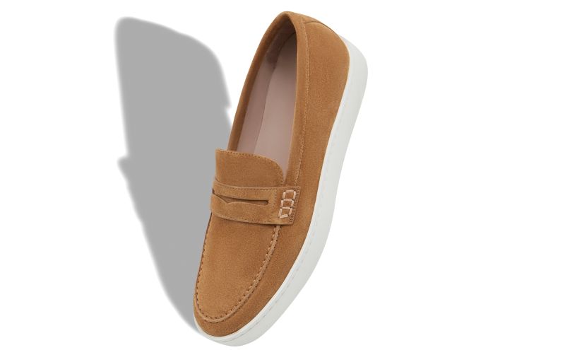 Ellis, Brown Suede Slip-On Loafers - £288.00