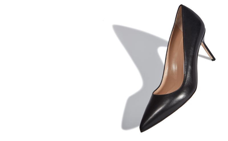 Bb calf 70, Black Calf Leather pointed toe Pumps - £595.00
