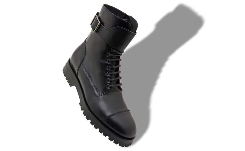 Buloko, Black Calf Leather Ankle Boots - £648.00 