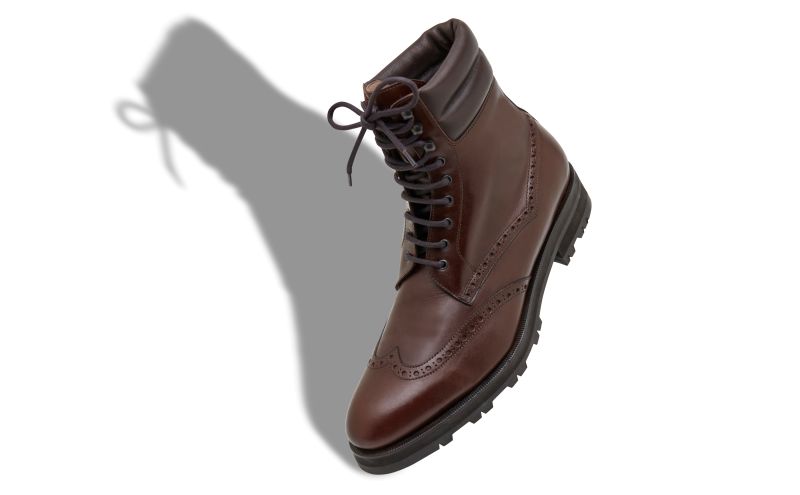 Sapele, Dark Brown Calf Leather Mid Calf Boots - CA$1,815.00
