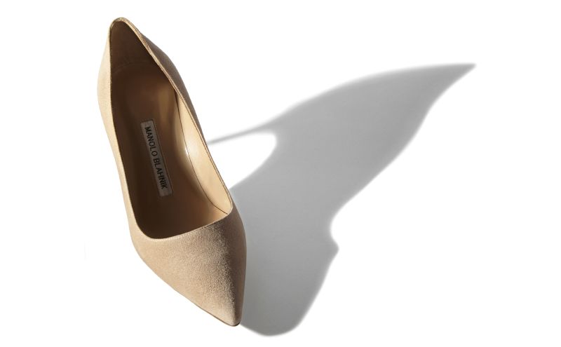 Bb 70, Nude Suede Pointed Toe Pumps - US$725.00 