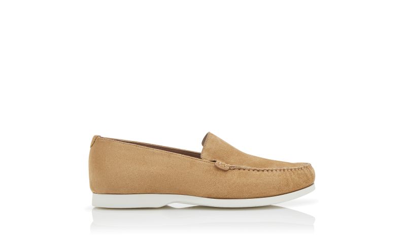 Side view of Monaco, Brown Suede Boat Shoes - £298.00