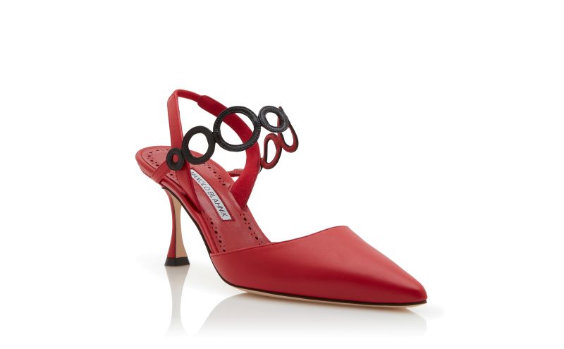 Sidi, Red Nappa Leather Slingback Pumps - CA$1,535.00