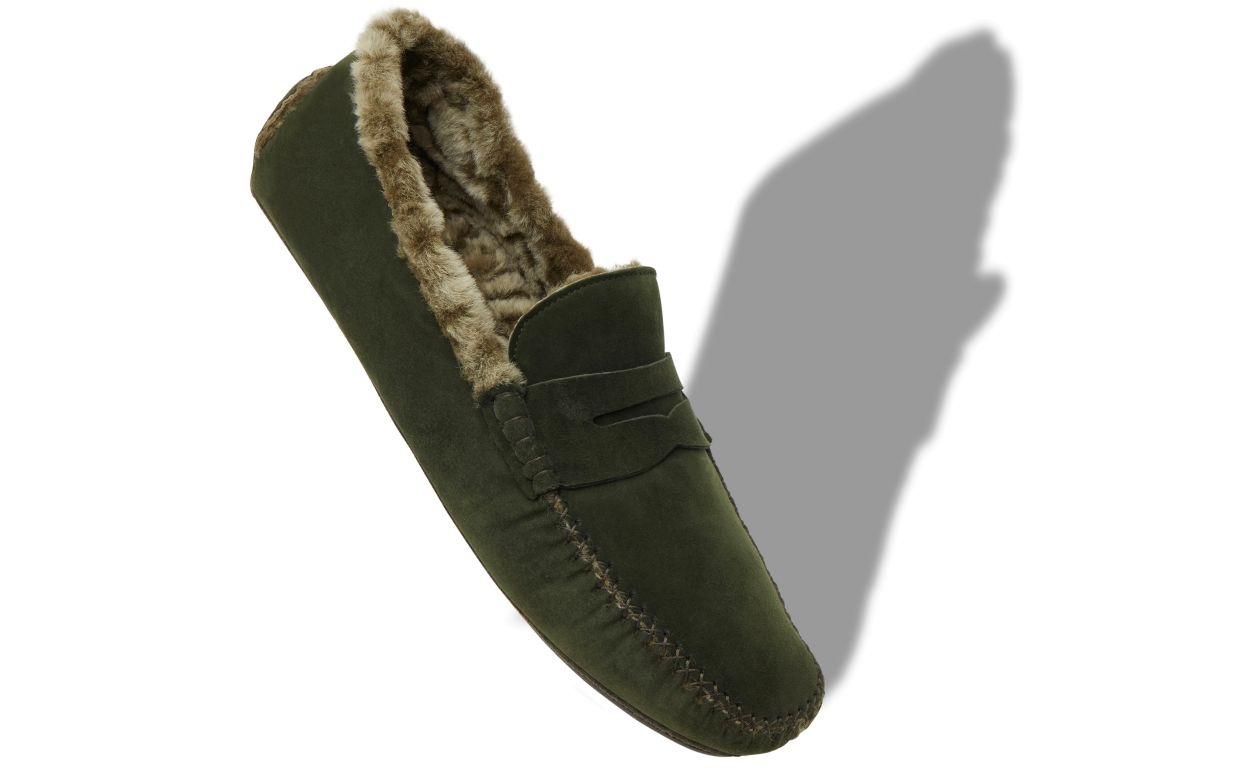 shearling lined loafers womens