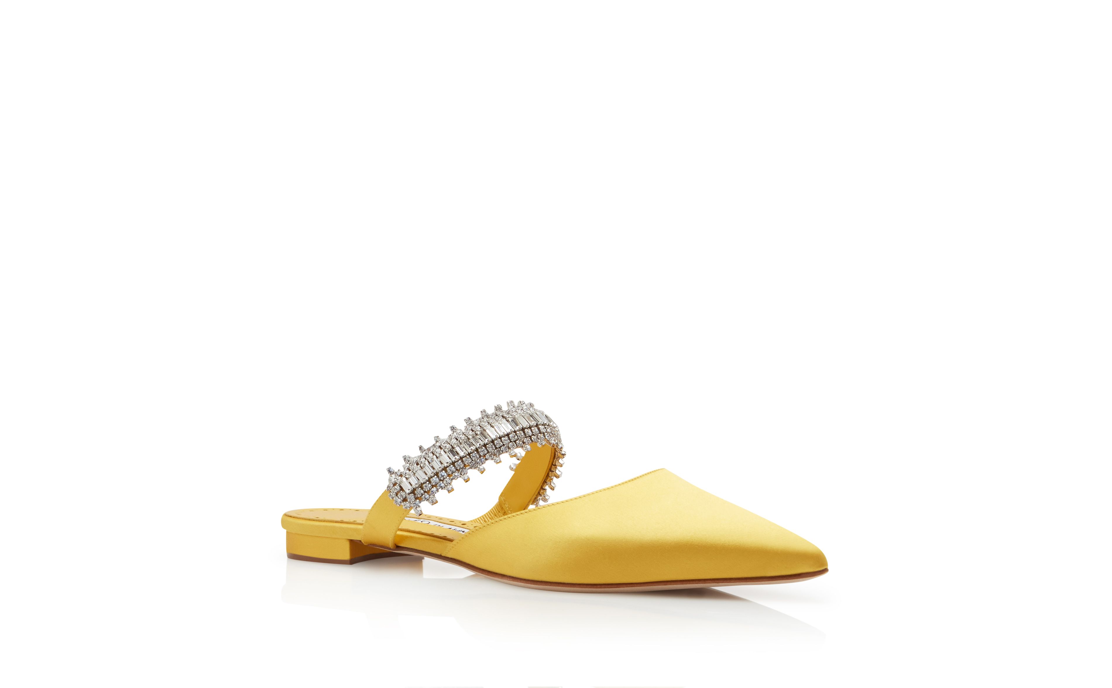 yellow mules flat