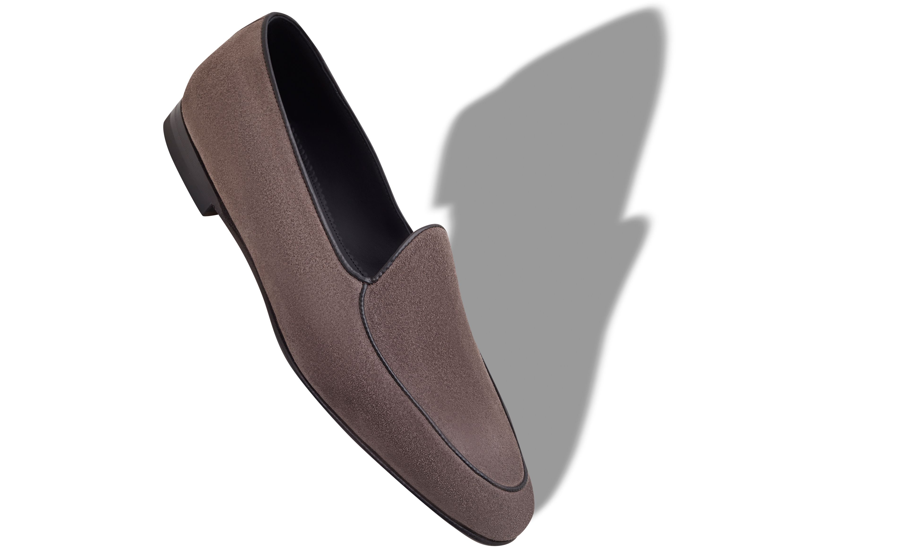 Designer Grey Suede Loafers  - Image small_image