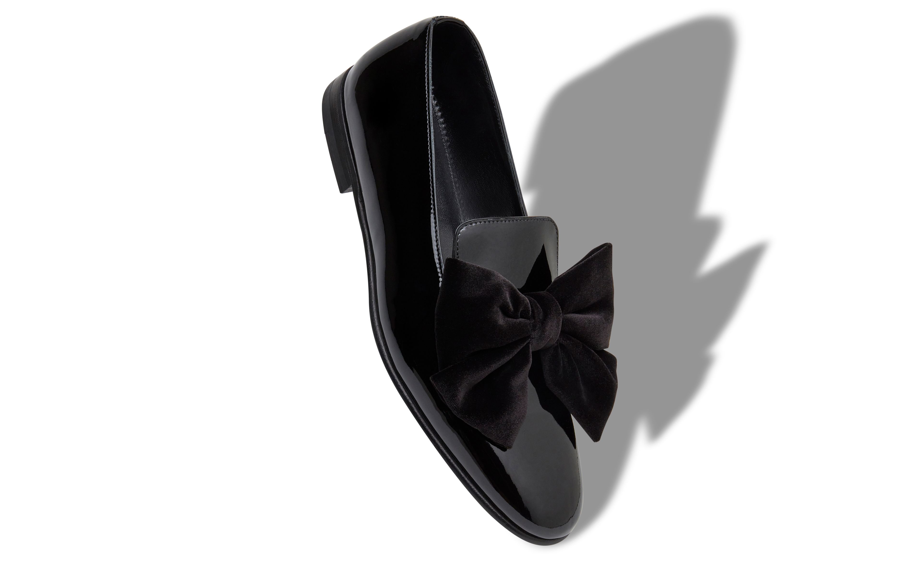 Designer Black Patent Leather Loafers - Image small_image