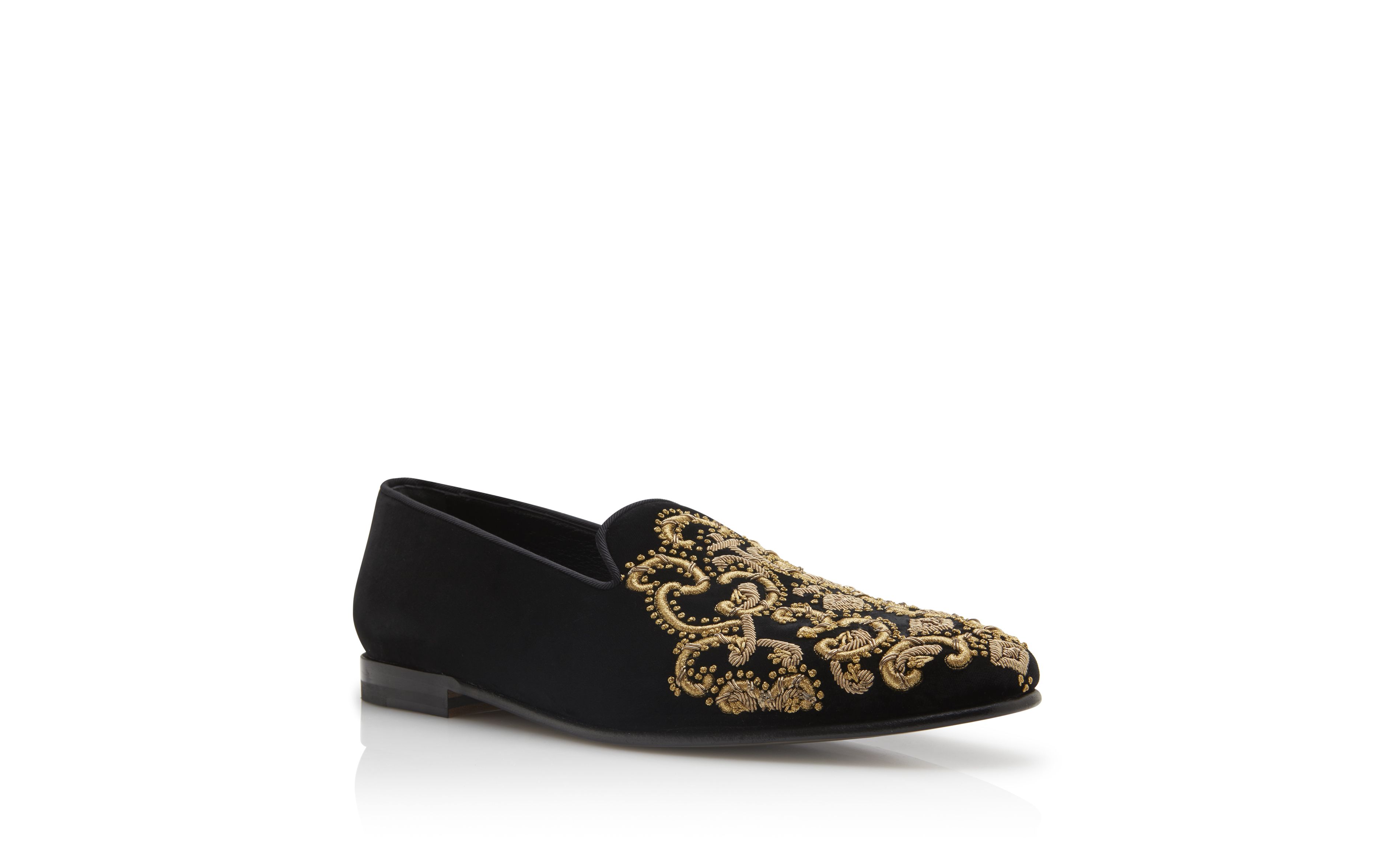 velvet loafers mens black