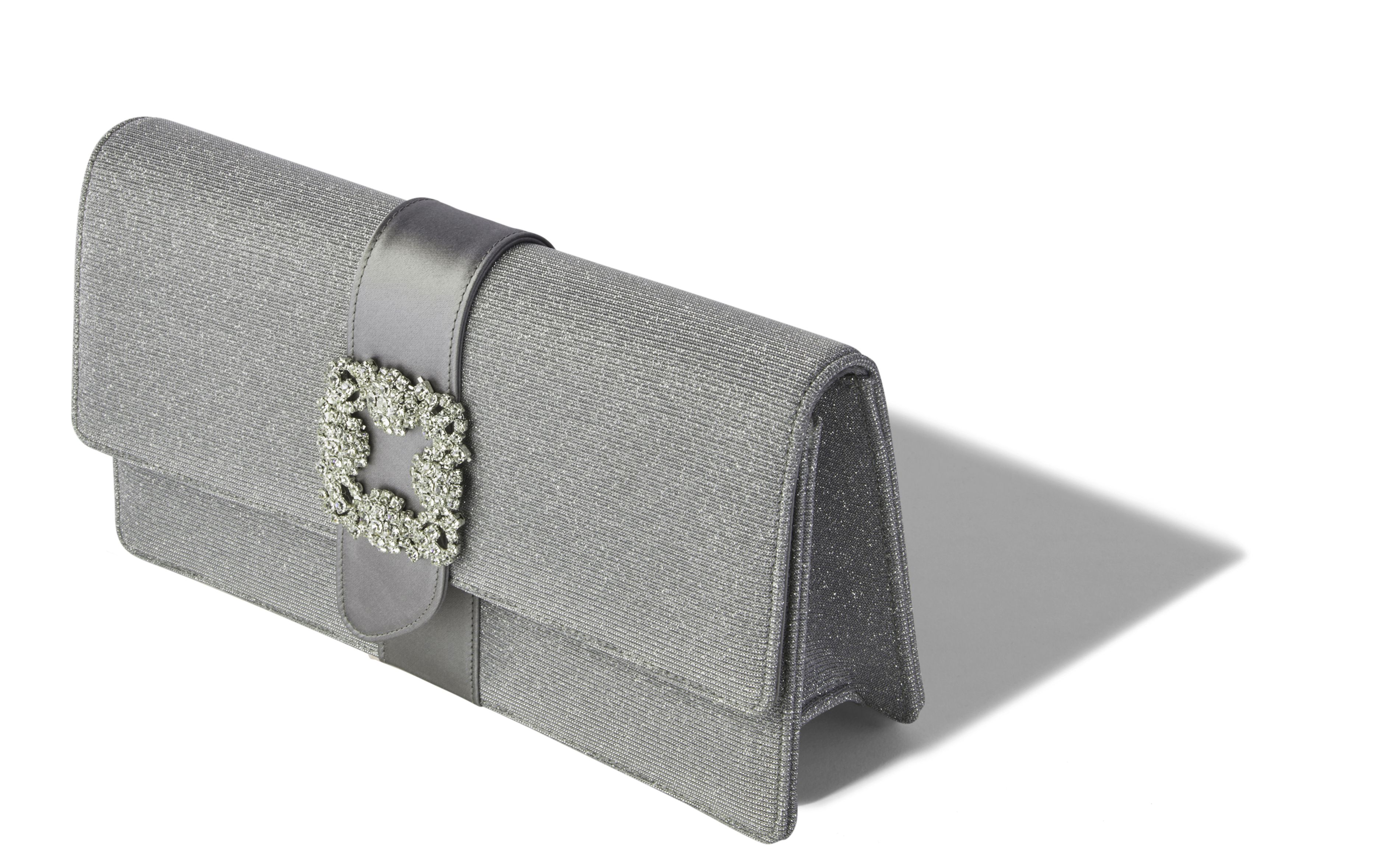 Silver Diamanté Clutch Bag | New Look