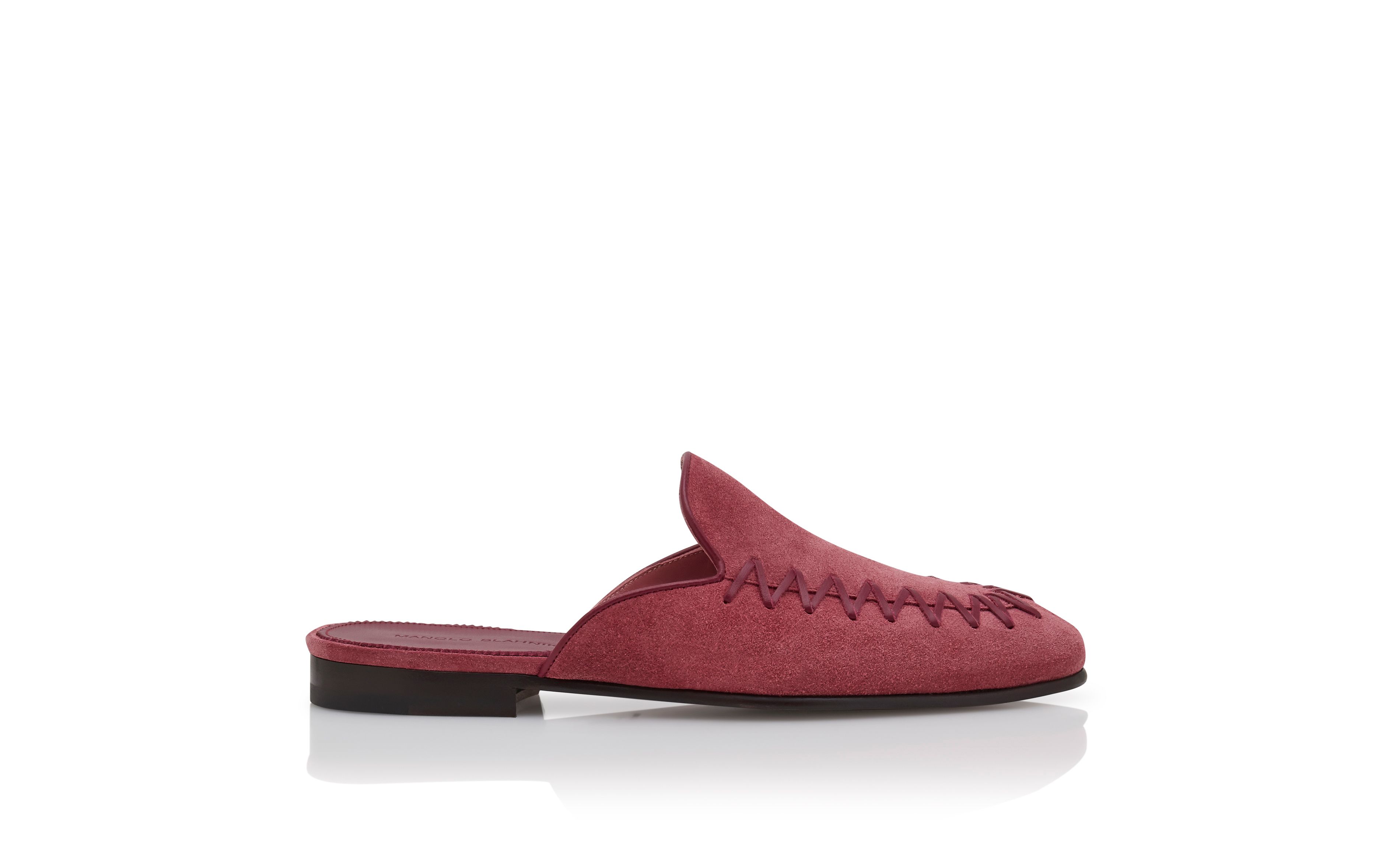 dark pink loafers