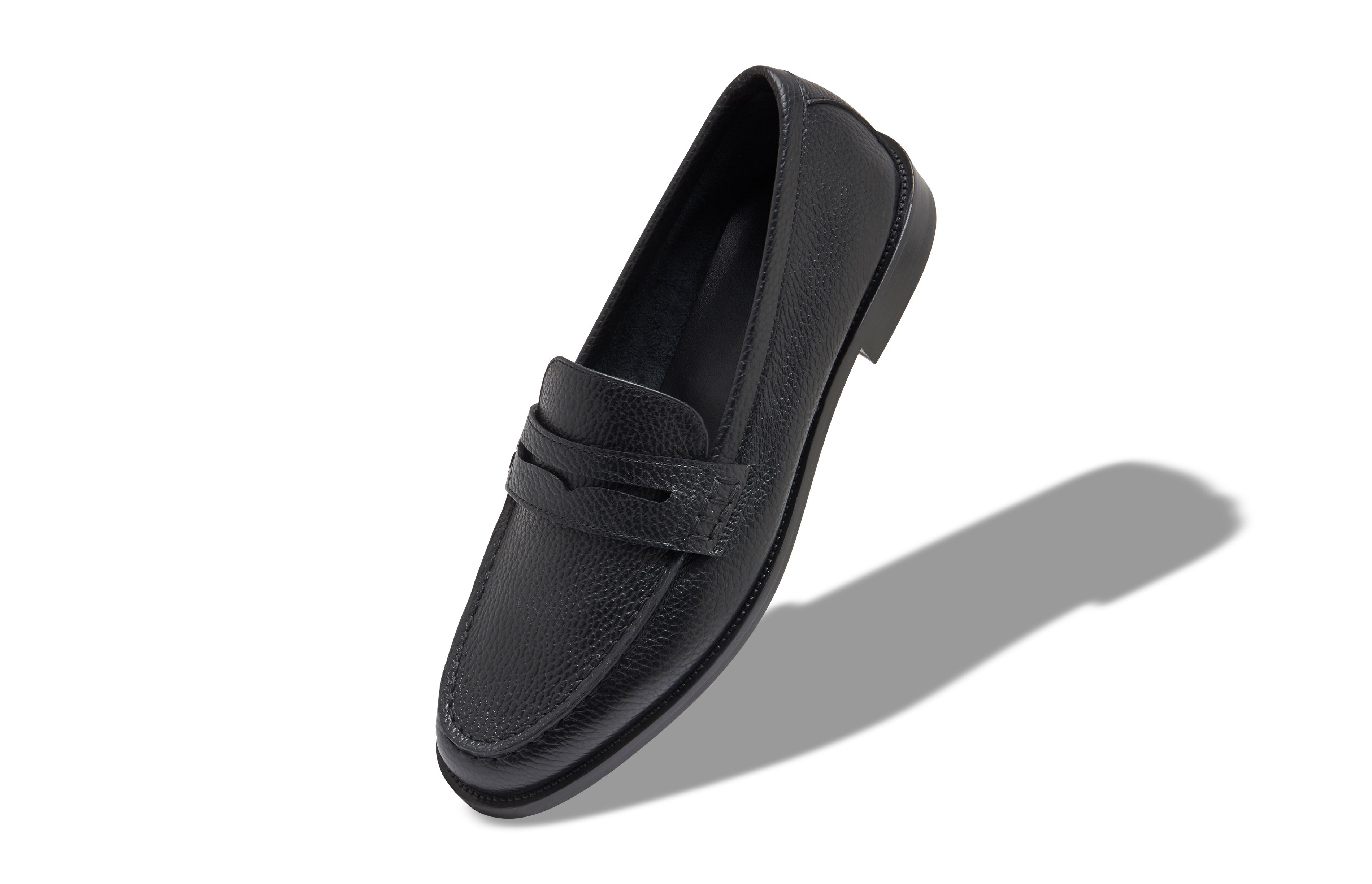 LOUIS VUITTON 7.5 US MEN Mocassin Brown Leather Shoes Penny Loafers 8.5 EU