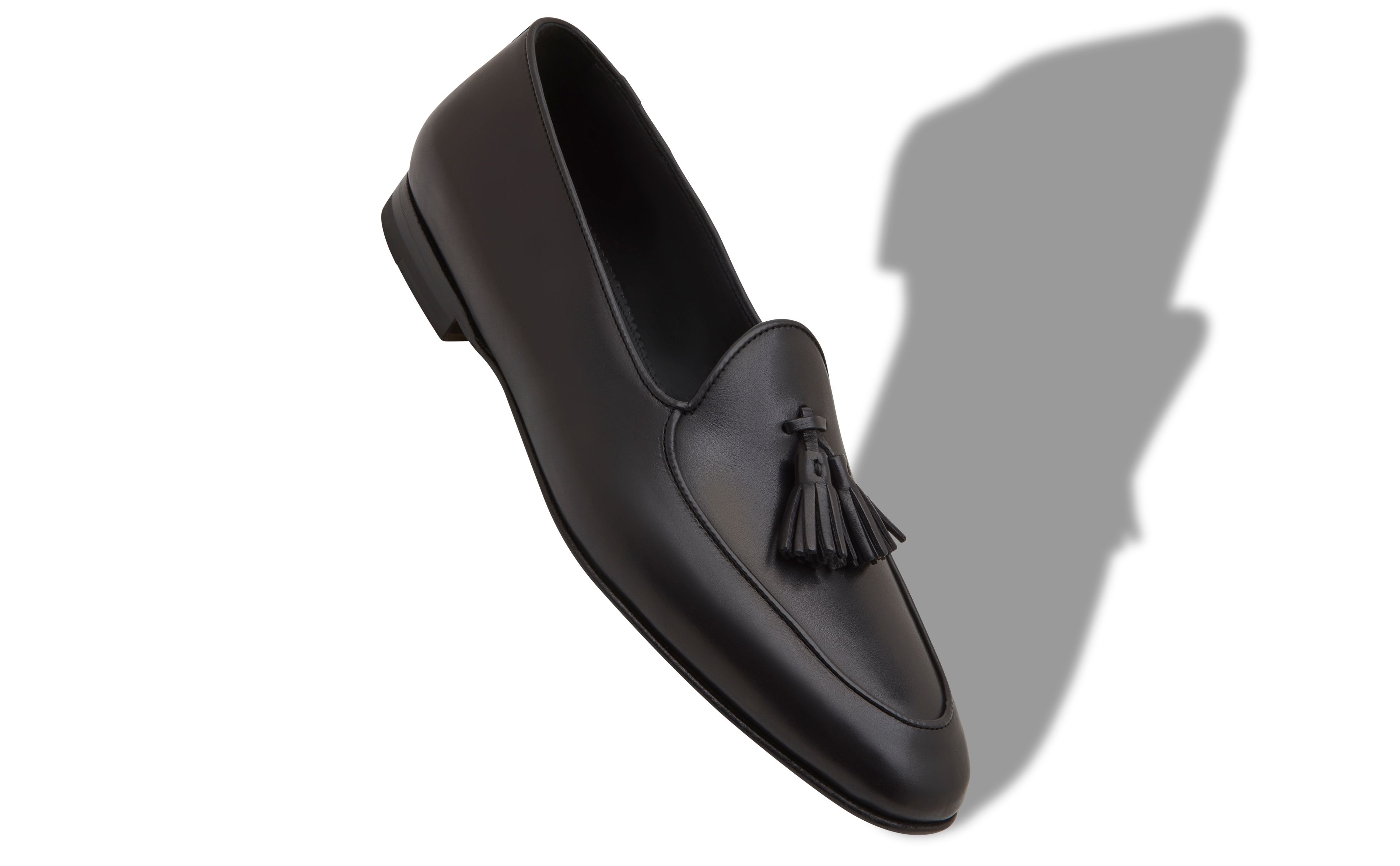 Designer Black Calf Leather Loafers - Image small_image