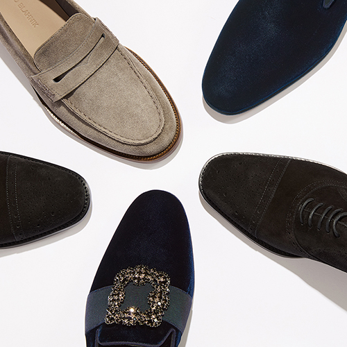 Image of different men's shoe styles.