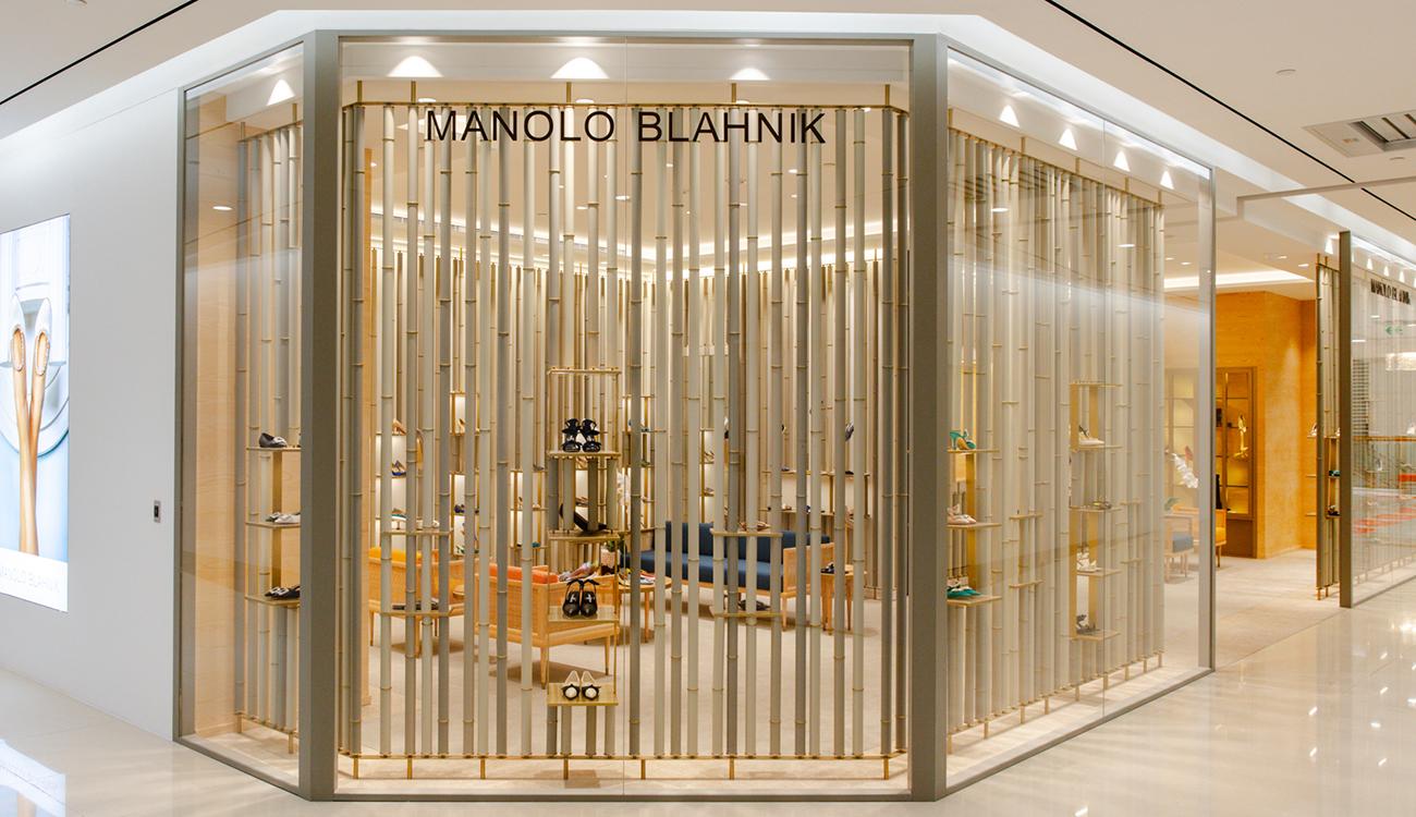 The outside of the Manolo Blahnik store in SOGO. 